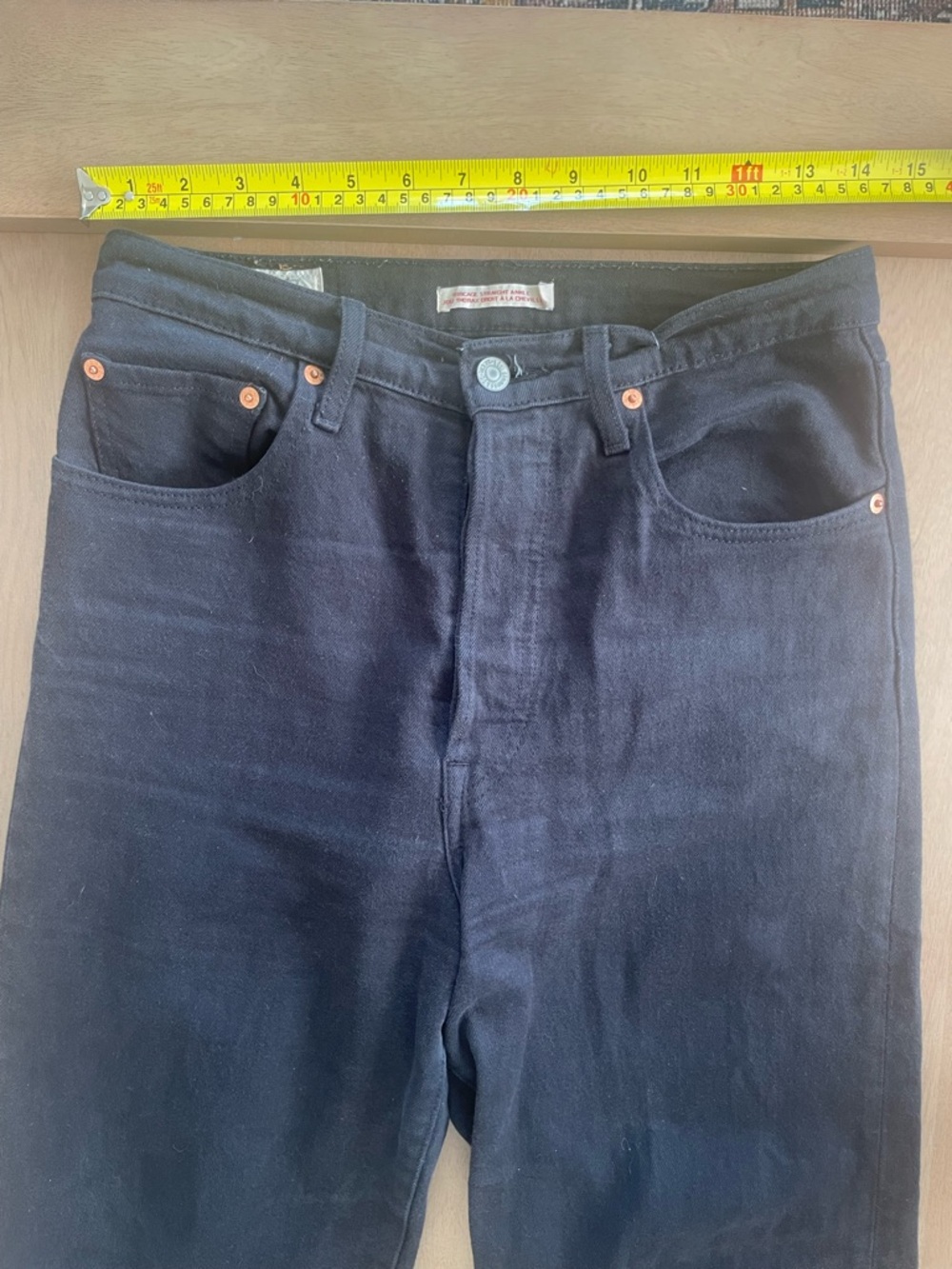 RIBCAGE STRAIGHT ANKLE WOMEN'S JEANS BLACK - Picture 12 of 13